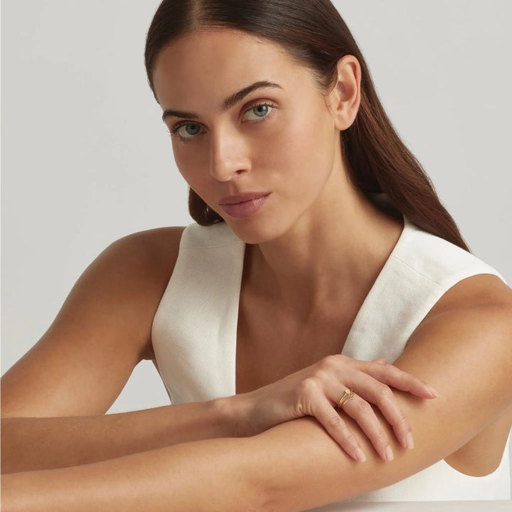 14K Gold Filled Chevron Stacking Ring