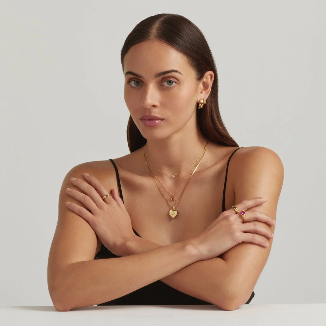 18K Gold Vermeil Amitola Gemstone Ring