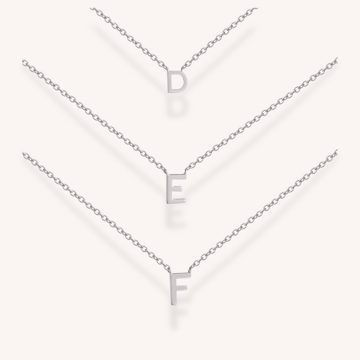 925 Sterling Silver Letter Necklace