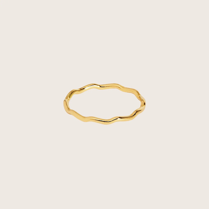 14K Gold Filled Gal Wave Stacking Ring