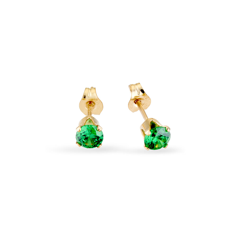 14K Gold Filled Zircon Stud Earrings