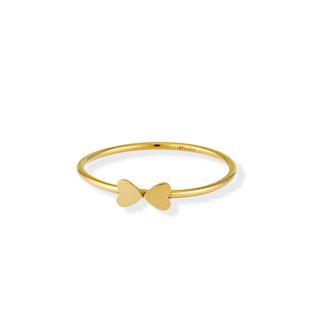 14K Gold Filled Four Leaf Clover Ring