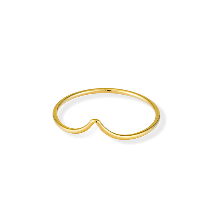 14K Gold Filled Chevron Stacking Ring