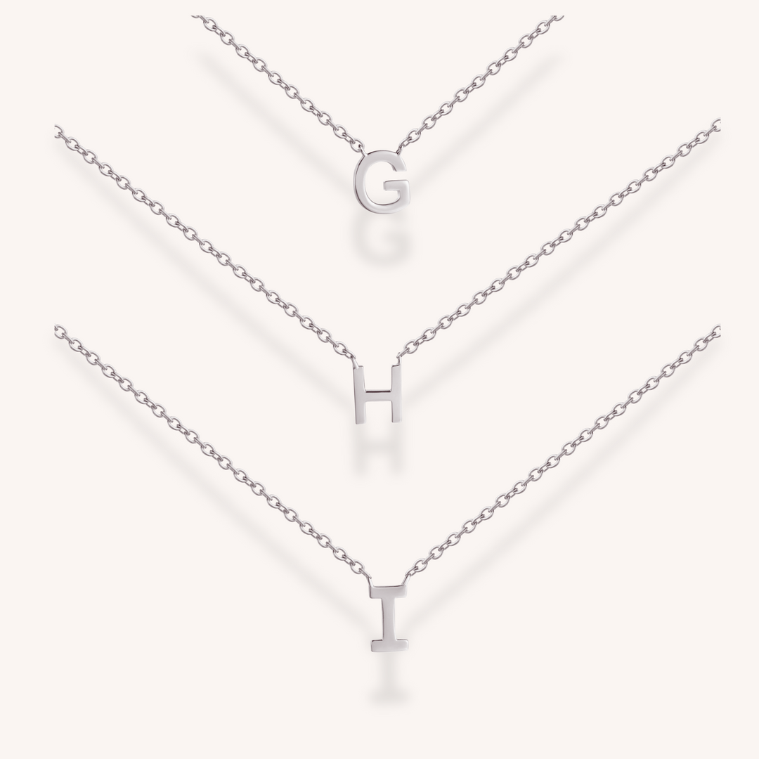 925 Sterling Silver Letter Necklace