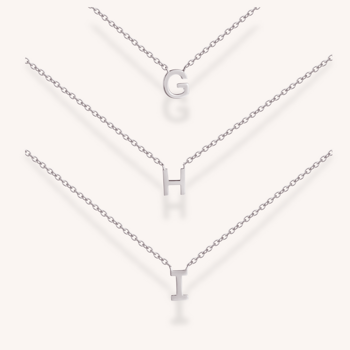 925 Sterling Silver Letter Necklace