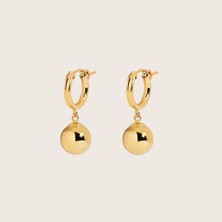 14K Gold Filled Golden Orb Earrings