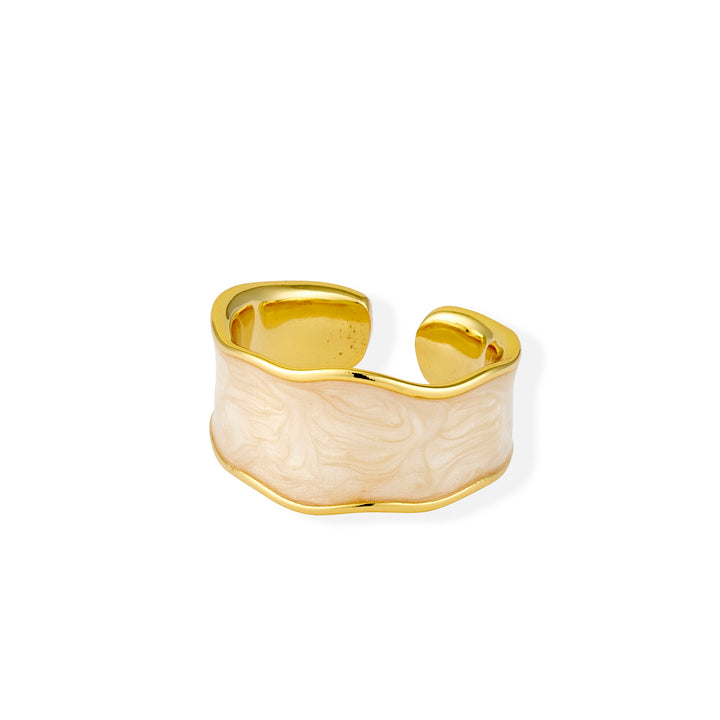 18K Gold Silken Open Ring