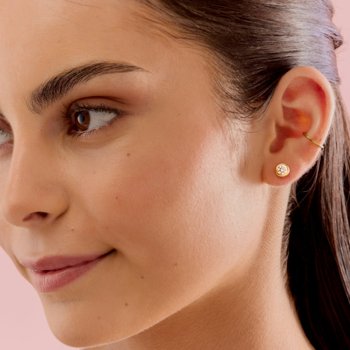 18K Gold Tamako Stud Earrings