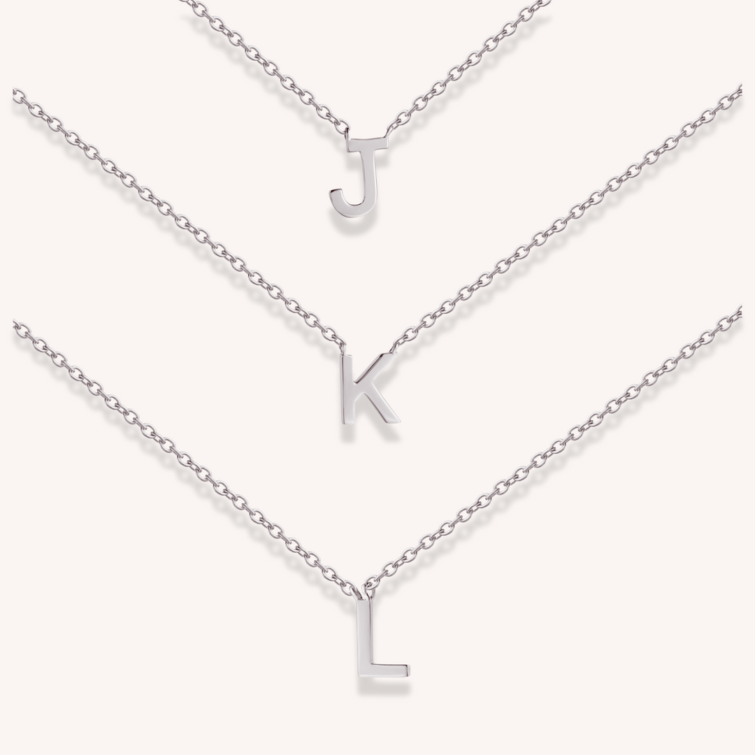 925 Sterling Silver Letter Necklace