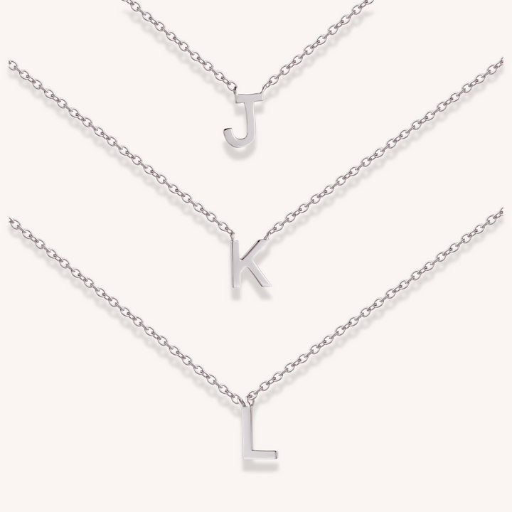 925 Sterling Silver Letter Necklace