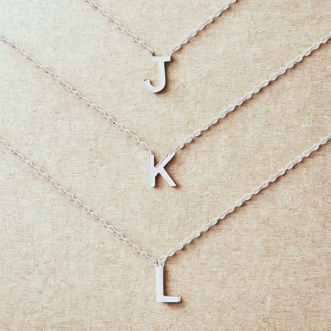 925 Sterling Silver Letter Necklace