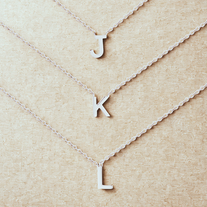 925 Sterling Silver Letter Necklace