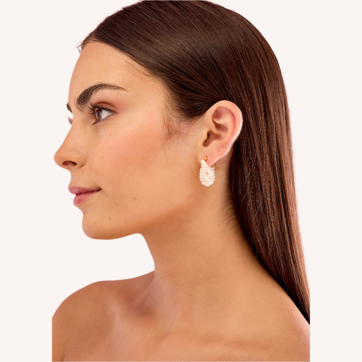 14K Gold Filled Pearl Seed Laetitia Earrings