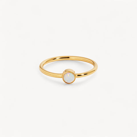 14K Gold Filled Opal Stacking Ring