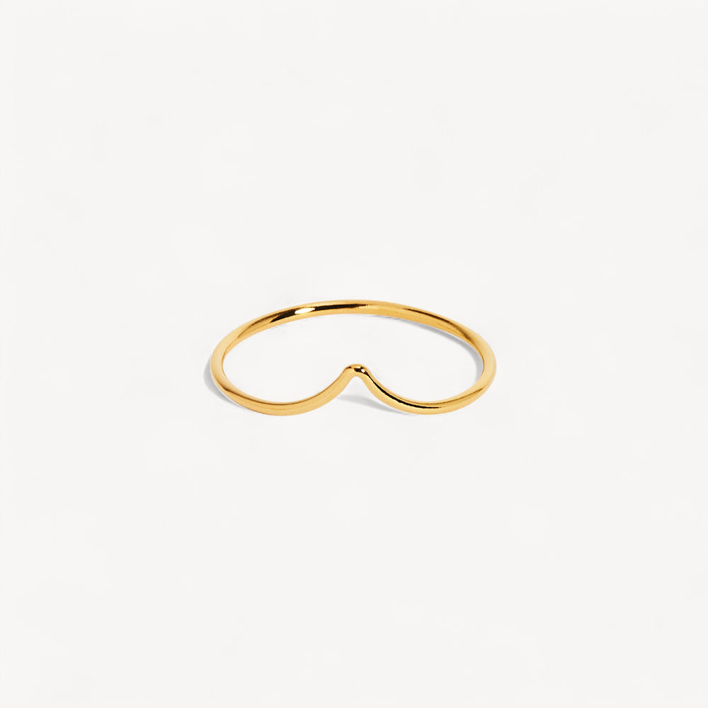 14K Gold Filled Chevron Stacking Ring