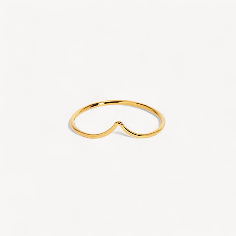 14K Gold Filled Chevron Stacking Ring