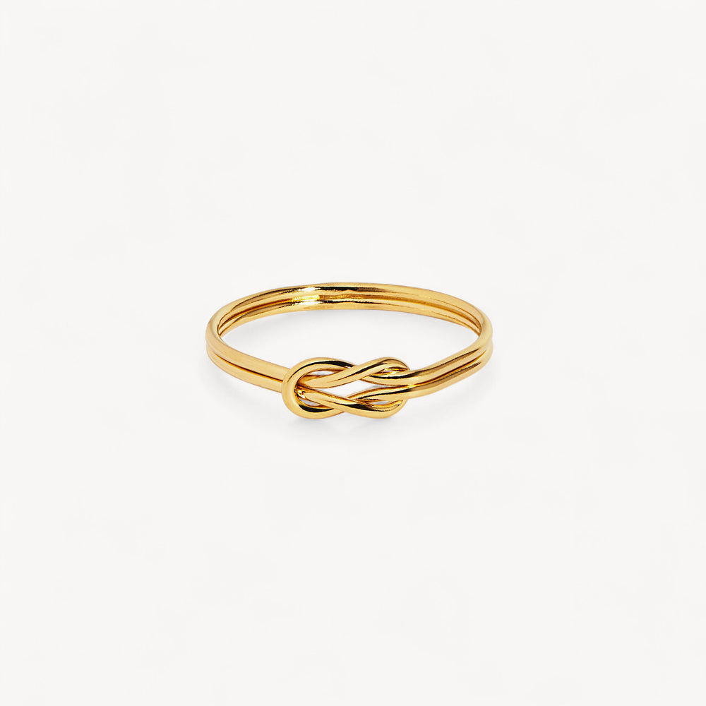 14K Gold Filled Double Knot Stacking Ring