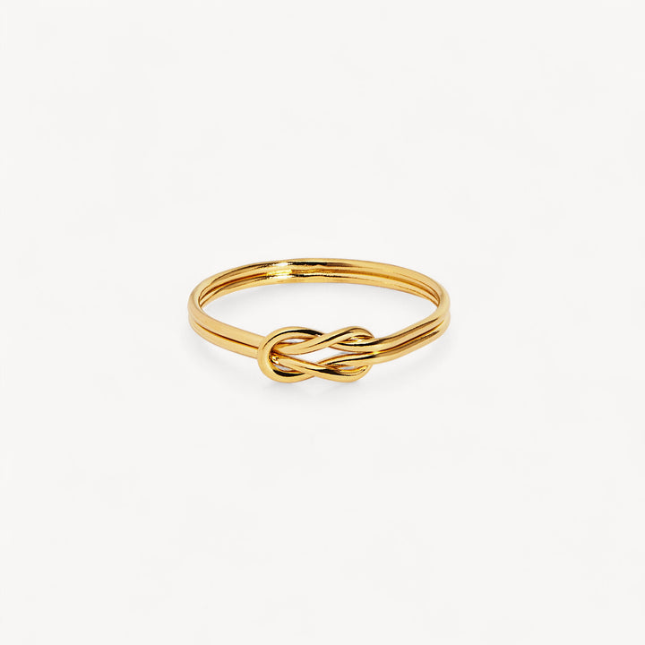 14K Gold Filled Double Knot Stacking Ring
