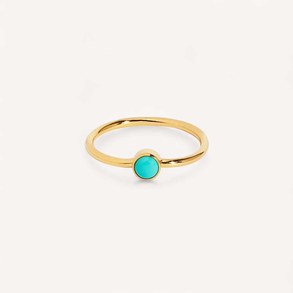 14K Gold Filled Turquoise Stacking Ring
