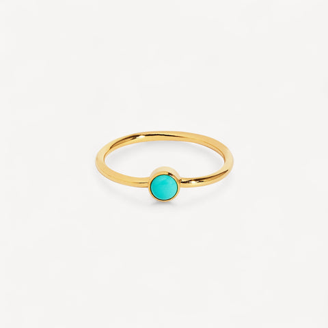 14K Gold Filled Turquoise Stacking Ring