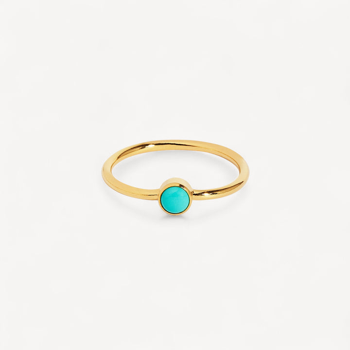 14K Gold Filled Turquoise Stacking Ring