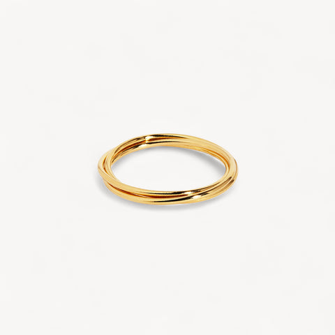 14K Gold Filled Interlocking Rings