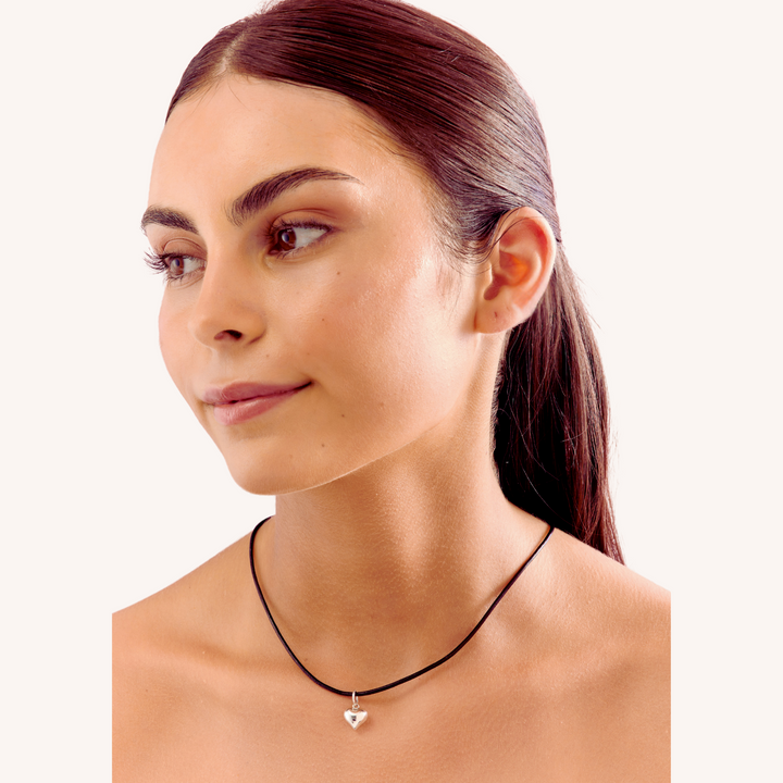 925 Sterling Silver Leather Rope Necklace