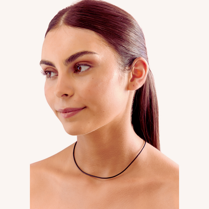 925 Sterling Silver Leather Rope Necklace