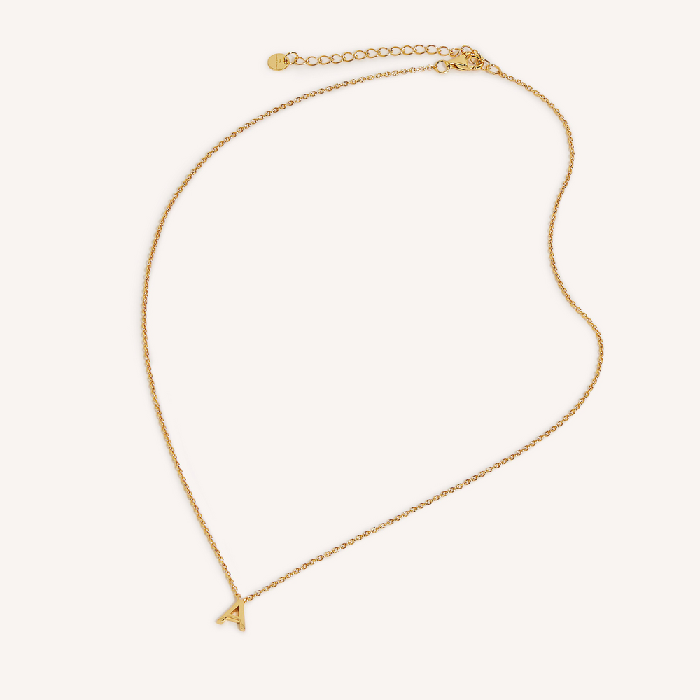 18K Gold Plated Letter Necklace