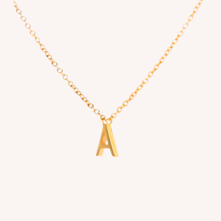 18K Gold  Letter Necklace