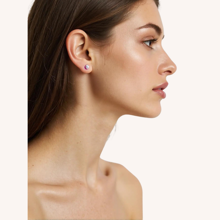 925 Sterling Silver Lula Pearl Stud Earrings