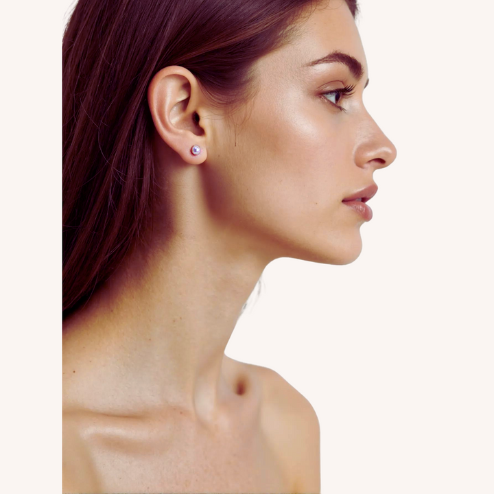 925 Sterling Silver Lula Pearl Stud Earrings
