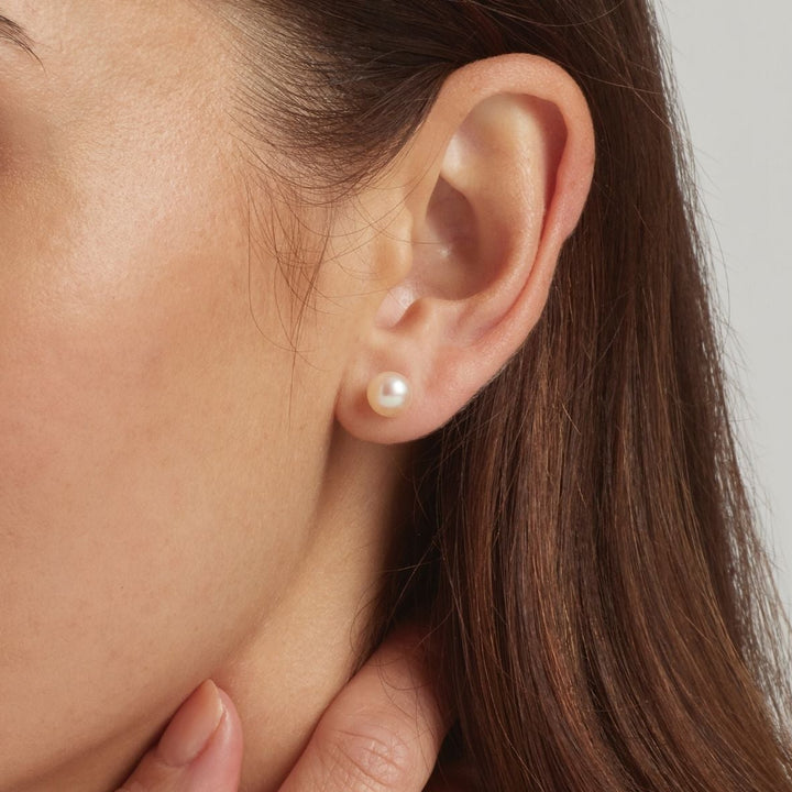 925 Sterling Silver Lula Pearl Stud Earrings