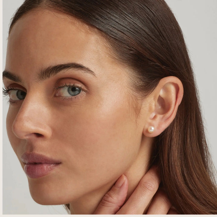 925 Sterling Silver Lula Pearl Stud Earrings