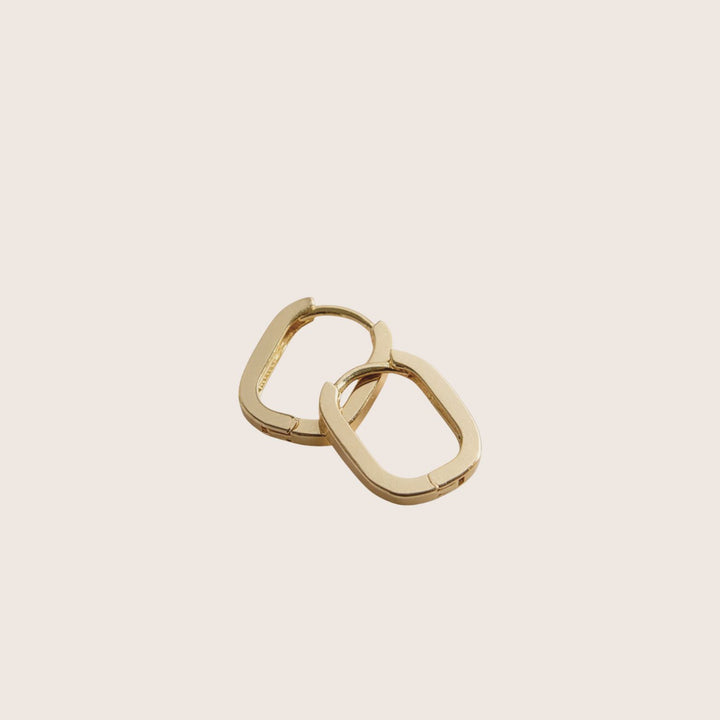 9K Solid Gold Maisee Hoop Earrings