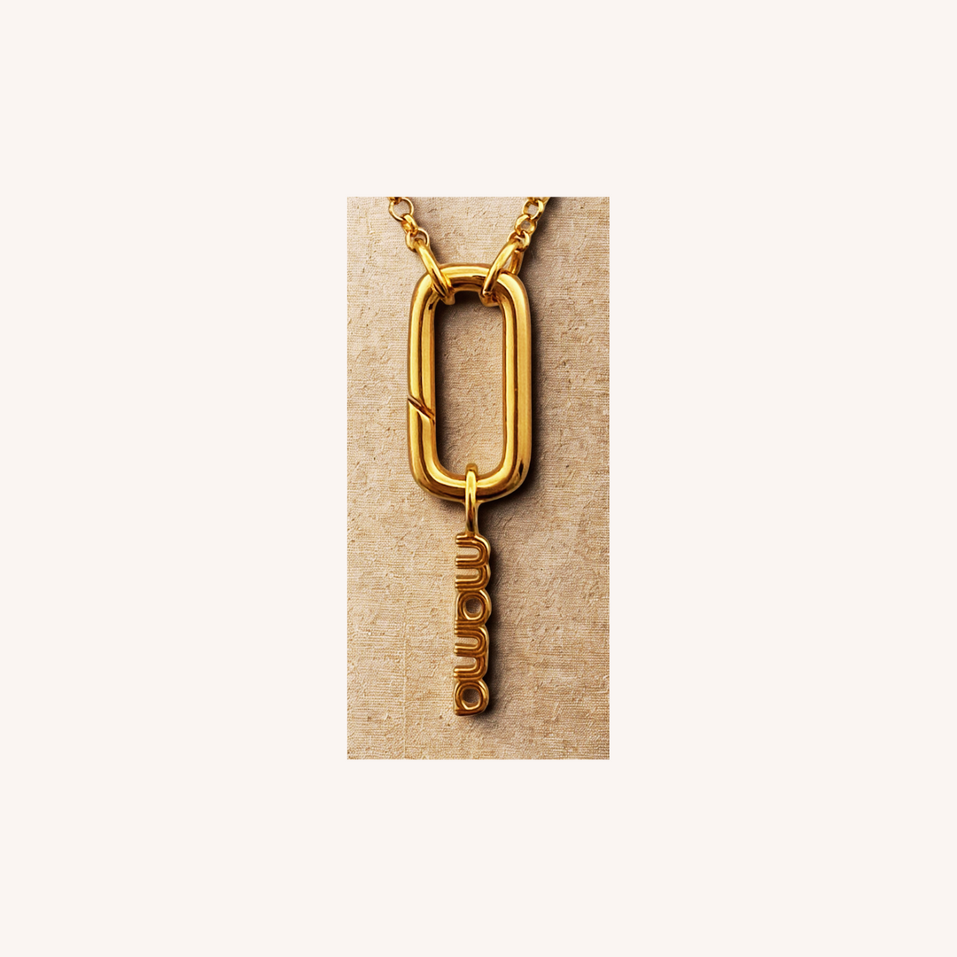 18K Gold CharmEdit Necklace with Customisable Front Link