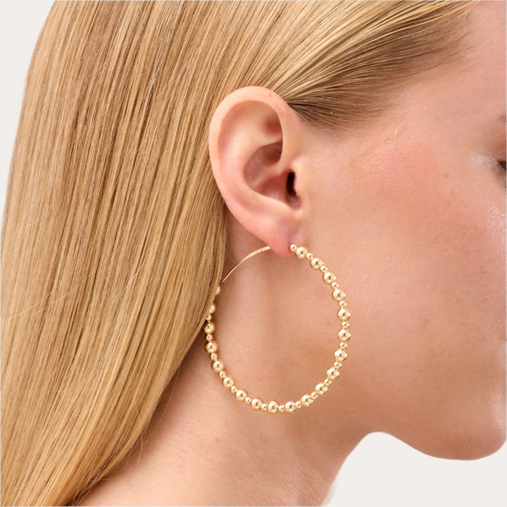 14K Gold Filled Arjeta Hoop Earrings