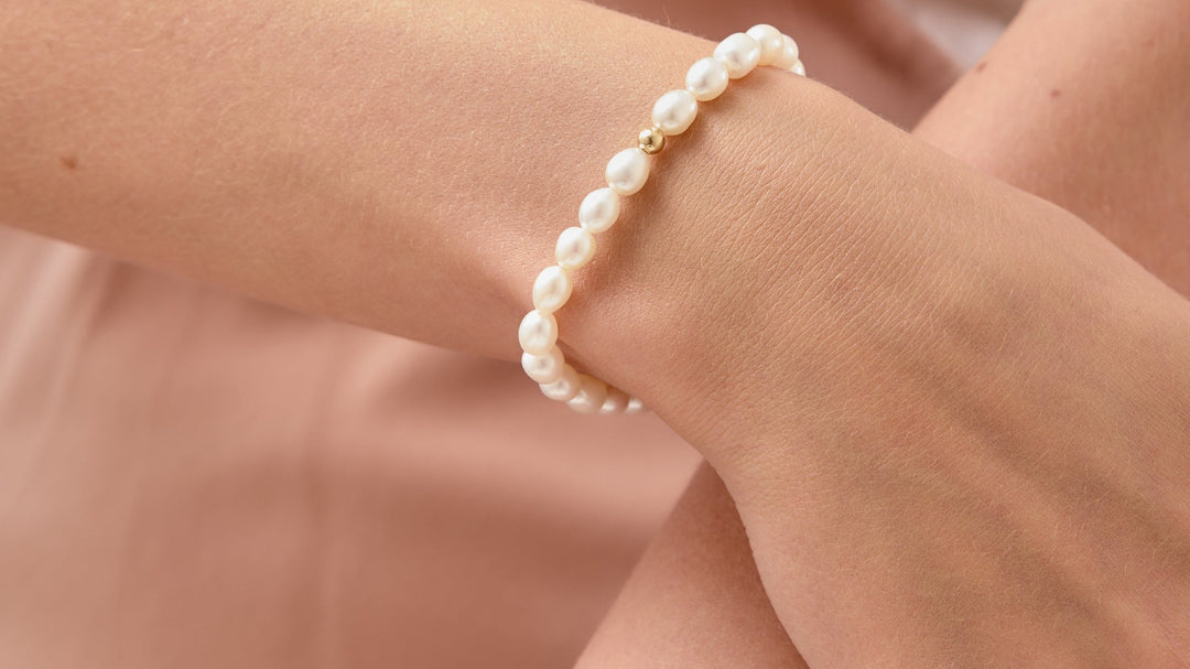 14K Gold Filled Luna Freshwater Pearl Bracelet