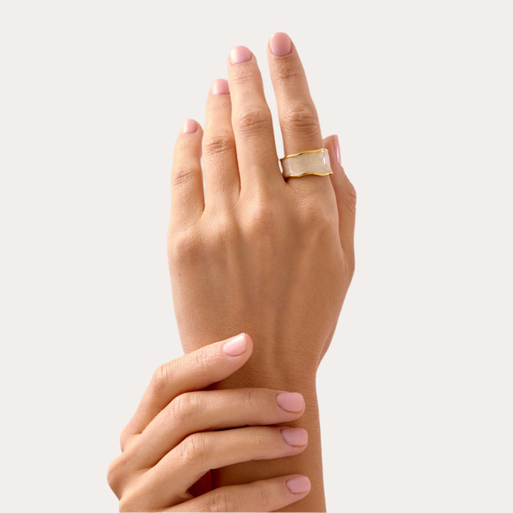 18K Gold Silken Open Ring