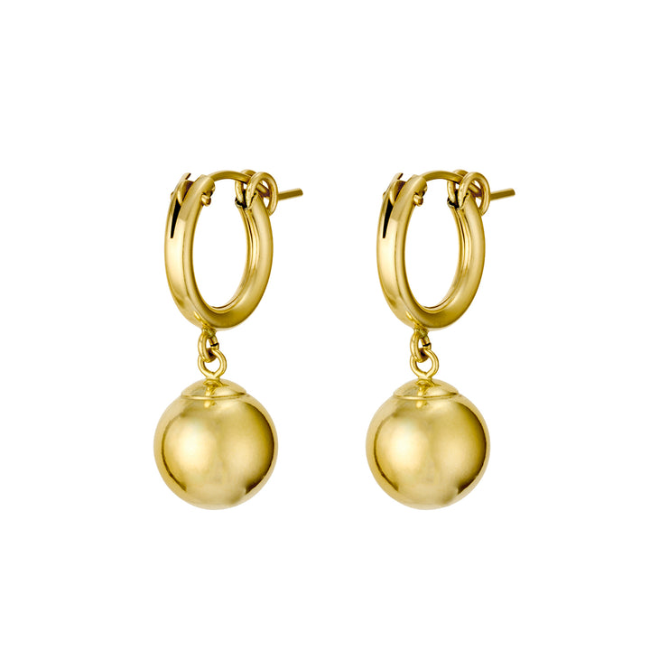 14K Gold Filled Golden Orb Earrings