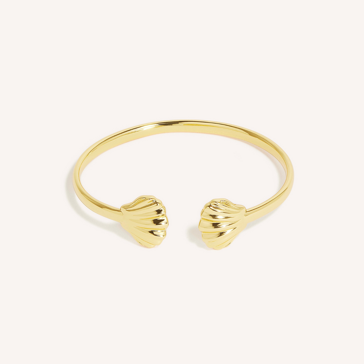 14K Gold Vermeil Oyster of Nerida Cuff Bracelet