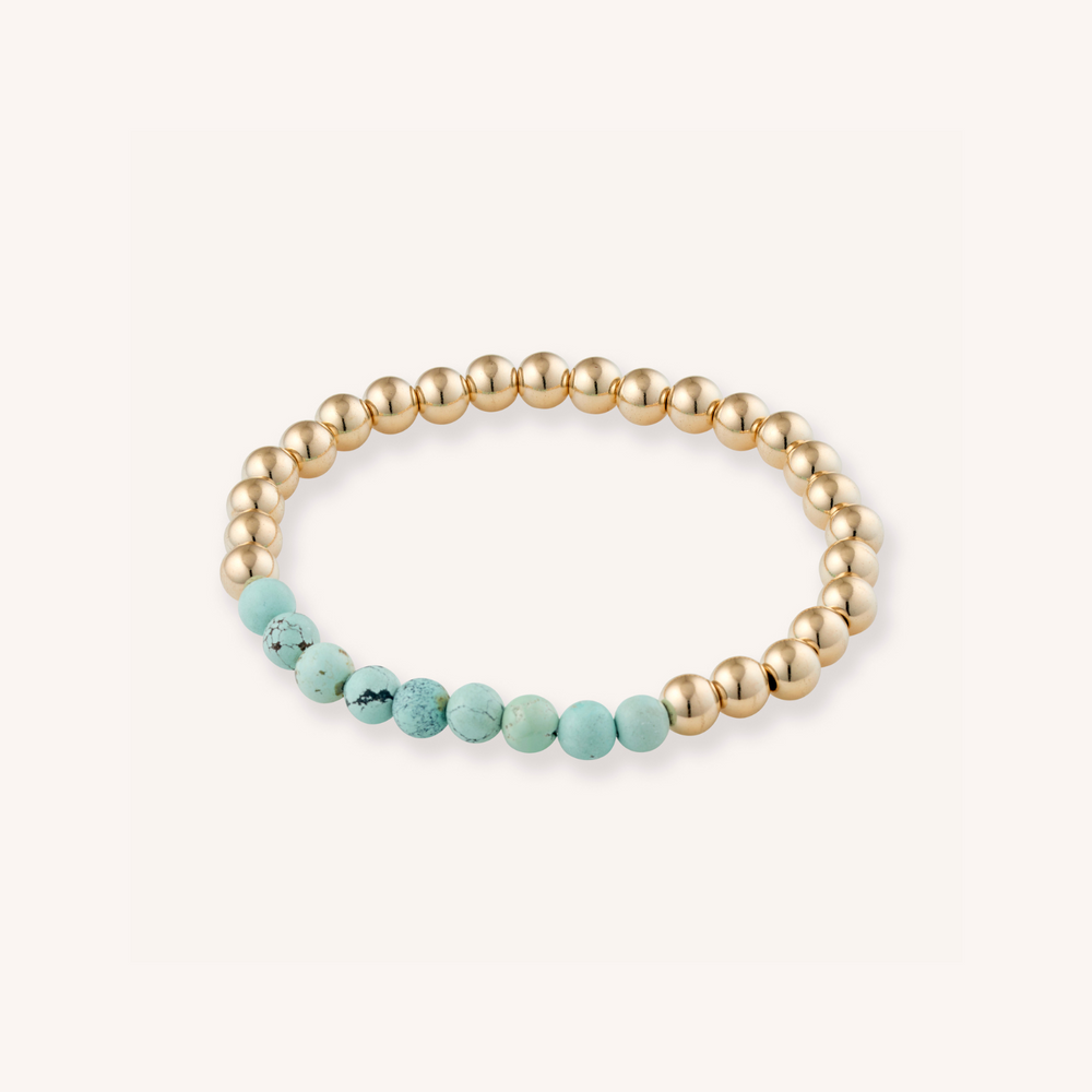 14K Gold Filled Gilda Bracelet with Natural Gemstones