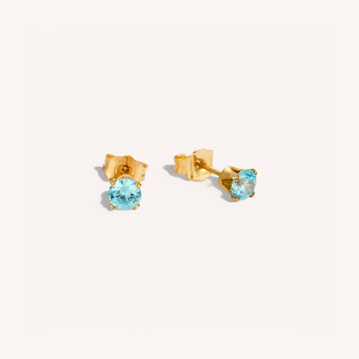 14K Gold Filled Zircon Stud Earrings