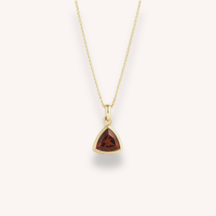 18K Gold Plated Dainty Birthstone Pendant Necklace