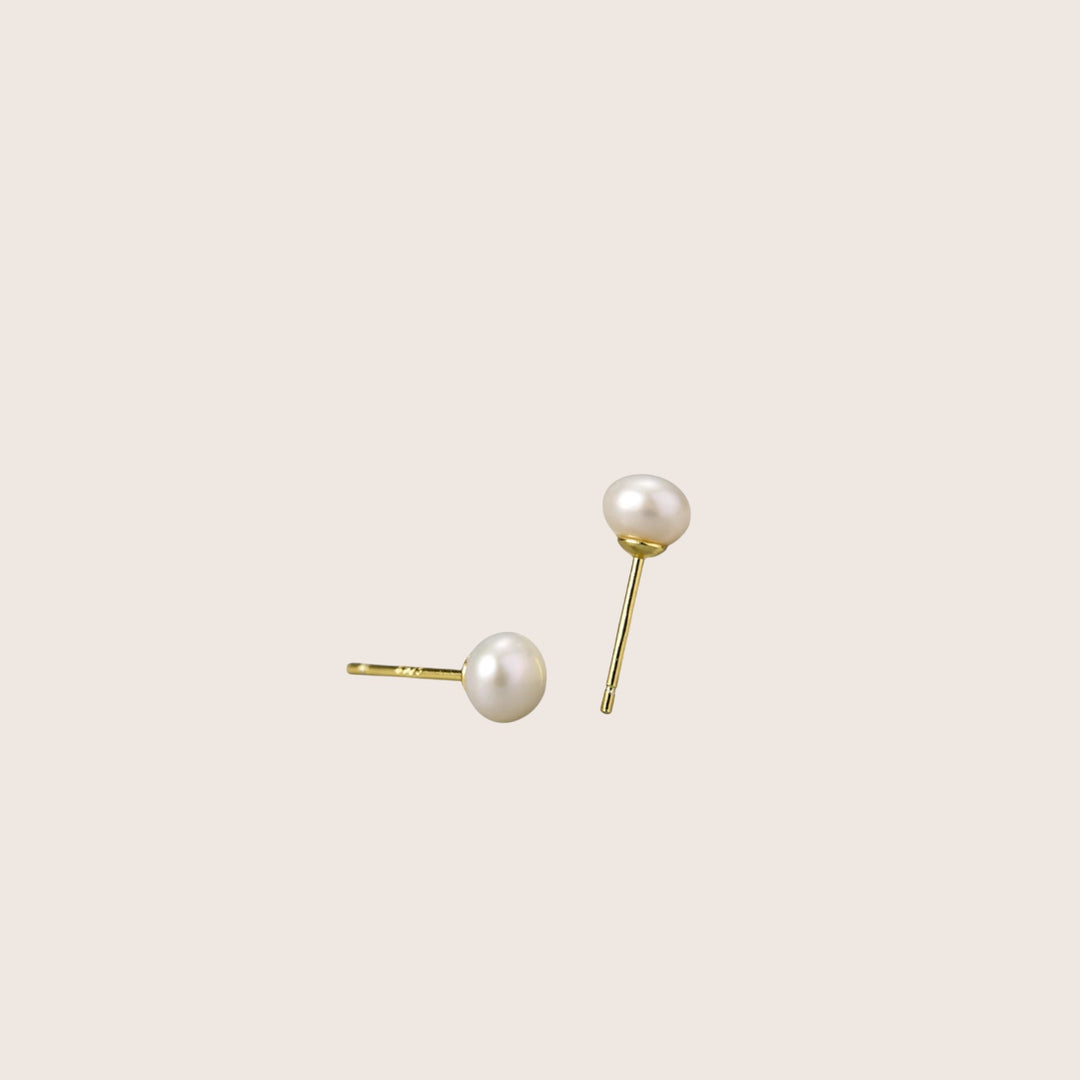 925 Sterling Silver Lula Pearl Stud Earrings