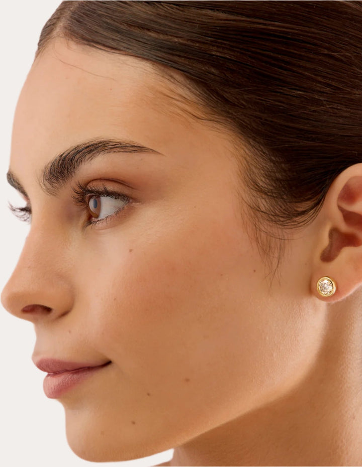 18K Gold Tamako Stud Earrings