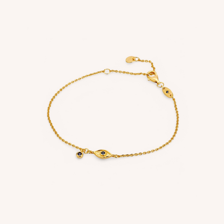 18K Gold Vermeil Jacalin Evil Eye Bracelet