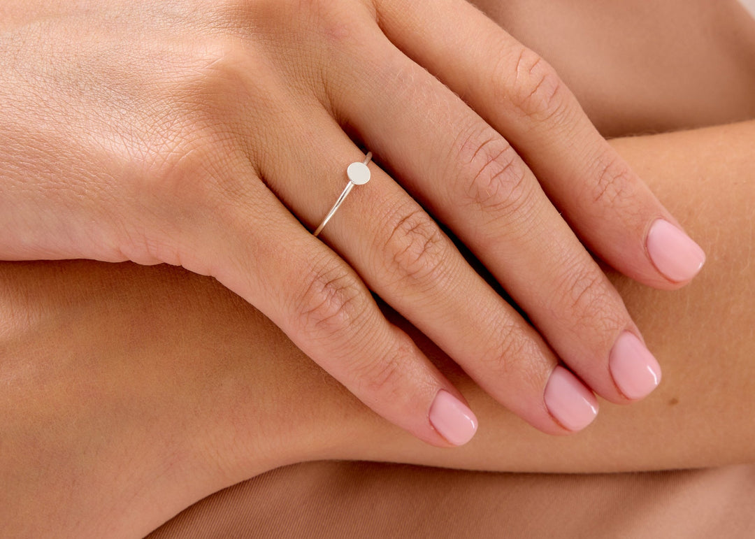 925 Sterling Silver Dot Stacking Ring