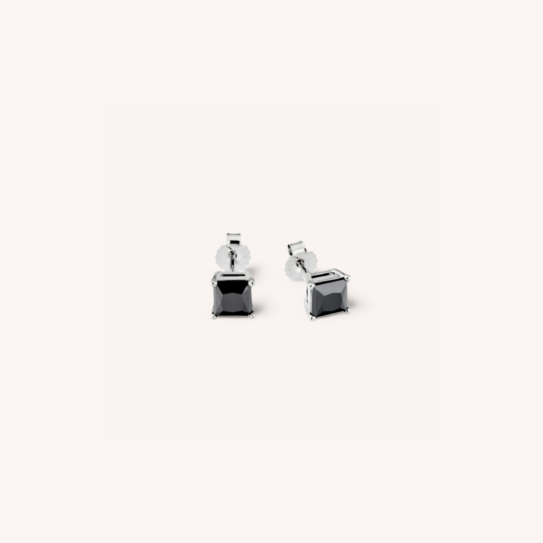 18K White Gold Diamante Moissanite Stud Earrings