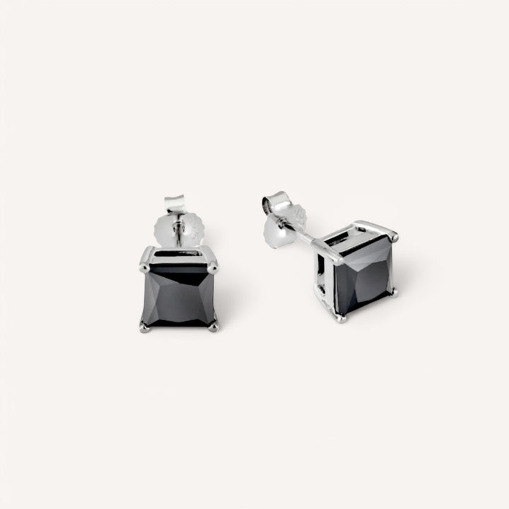 18K White Gold Diamante Moissanite Stud Earrings